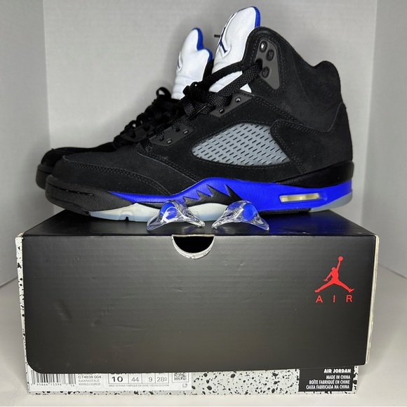 Jordan 5 Retro Racer Blue Size 10M Pre-loved - Picture 1 of 7